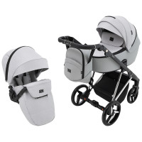 Коляска 2 в 1 Adamex Blanc Special Edidion PS-723/K світло-сірий
