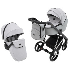 Коляска 2 в 1 Adamex Blanc Special Edidion PS-723/K світло-сірий