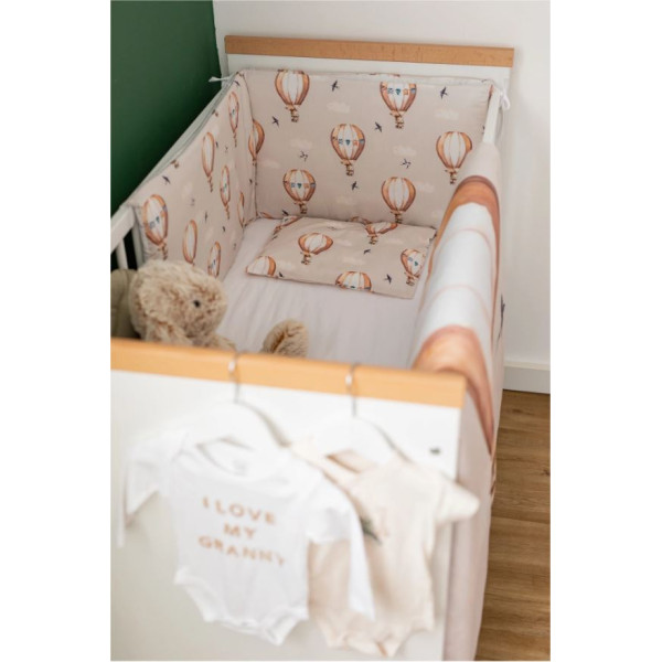 Комплект дитячої постільної білизни Bubaba by FreeON FLYING BUNNY BEIGE (6 шт.)