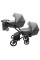 Коляска 2 в 1 для двійні Bair Kiwi DUO ECO BKD-21/15 сірий / графіт