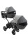Коляска 2 в 1 для двійні Bair Kiwi DUO ECO BKD-21/15 сірий / графіт