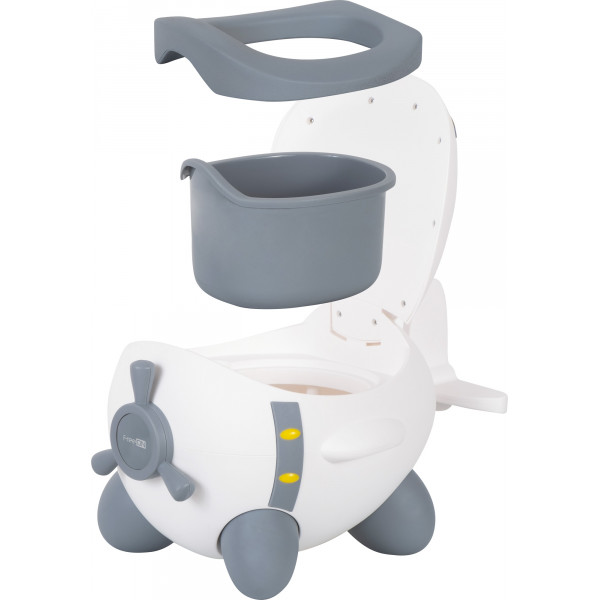 Дитячий горщик FreeON Plane White-Grey