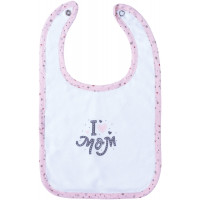 Слинявчик Bubaba by FreeON I LOVE MOM PINK водонепроникний