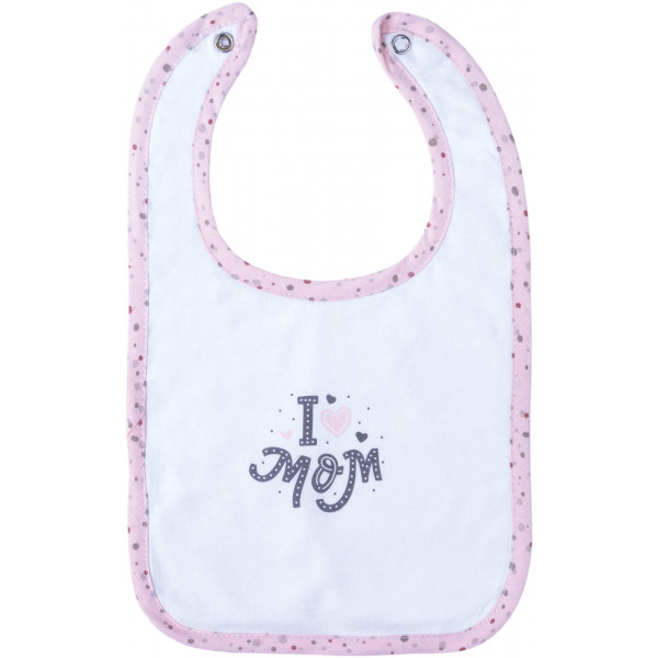 Слинявчик Bubaba by FreeON I LOVE MOM PINK водонепроникний