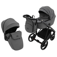 Коляска 2 в 1 Adamex Blanc Eco SA-4 темно-сірий
