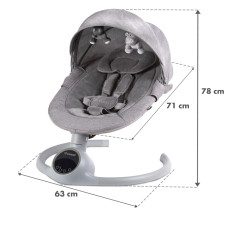 Заколисуючий центр 2в1 Kidwell Reve gray/silver