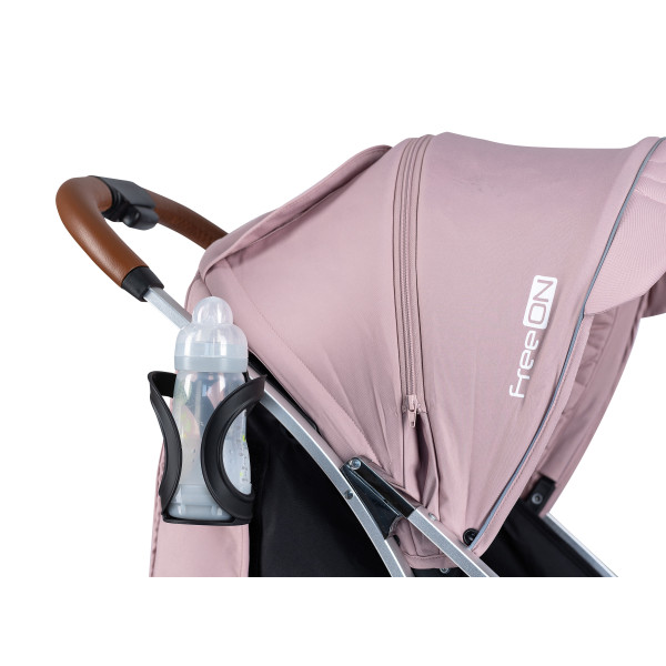 Коляска для дитини прогулянкова FreeON LUX Premium Dusty Pink-Black