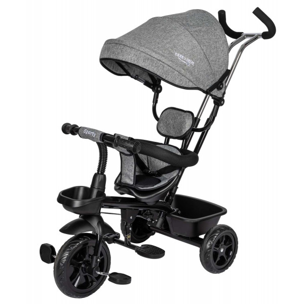 Триколісний дитячий велосипед Free2Move Sport Black Grey