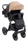 Коляска 2 в 1 Bair Kiwi Plus ECO BKP-18/15 капучино / чорний