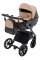 Коляска 2 в 1 Bair Kiwi Plus ECO BKP-18/15 капучино / чорний