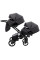 Коляска 2 в 1 для двійні Bair Kiwi DUO ECO BKD-15 чорний