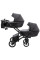 Коляска 2 в 1 для двійні Bair Kiwi DUO ECO BKD-15 чорний