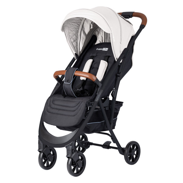 Коляска для дитини прогуянковва FreeON LUX Premium Light Grey-Black