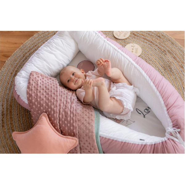 Дитячий кокон Bubaba by FreeON BUNNY IN LOVE PINK