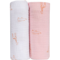 Рушники дитячі Bubaba by FreeON 2/1 PINK and WHITE 70х70 см