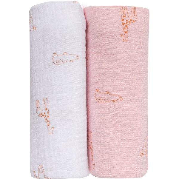 Рушники дитячі Bubaba by FreeON 2/1 PINK and WHITE 70х70 см