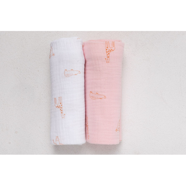 Рушники дитячі Bubaba by FreeON 2/1 PINK and WHITE 70х70 см