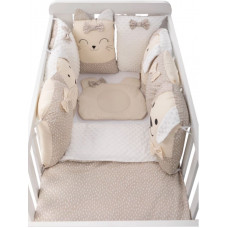 Комплект дитячої постільної білизни Bubaba by FreeON SLEEP QUARDIAN BEIGE (12 шт.)