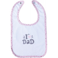 Слинявчик Bubaba by FreeON I LOVE DAD PINK водонепроникний