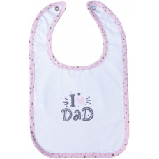Слинявчик Bubaba by FreeON I LOVE DAD PINK водонепроникний