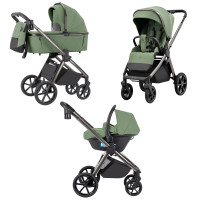 Коляска універсальна CARRELLO Omega CRL-6535/1 (3in1) Perfect Green /1/