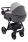 Коляска 2 в 1 Bair Kiwi Plus ECO BKP-21/15 сірий / графіт