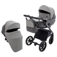 Коляска 2 в 1 Bair Kiwi Plus ECO BKP-21/15 сірий / графіт
