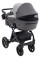 Коляска 2 в 1 Bair Kiwi Plus ECO BKP-21/15 сірий / графіт