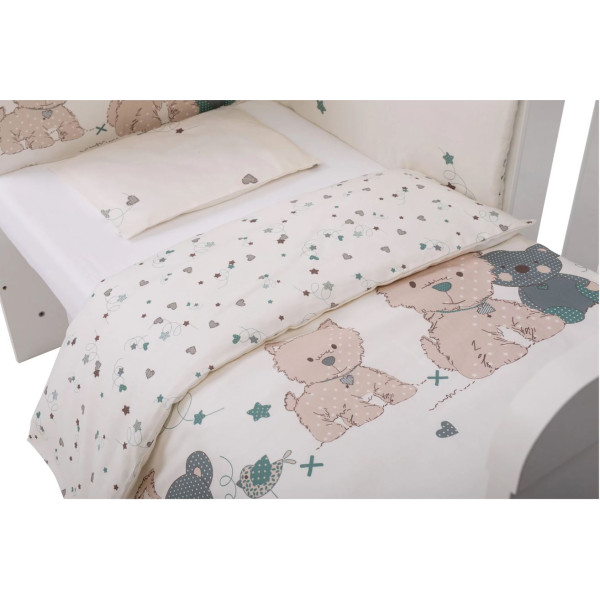 Комплект дитячої постільної білизни Bubaba by FreeON ROMANTIC TEDDY (6 шт.)