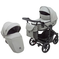 Коляска 2 в 1 Bair Ultra ECO U-45 світло-сірий