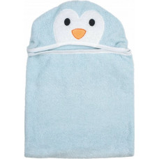 Рушник дитячий з капюшоном і вушками Bubaba by FreeON PENGUIN Light Blue 110х75 см