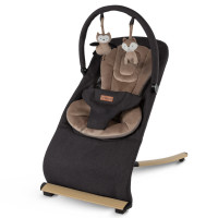 Шезлонг Kidwell Rubi black/gold Wooden