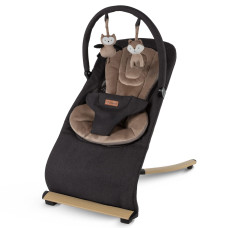 Шезлонг Kidwell Rubi black/gold Wooden