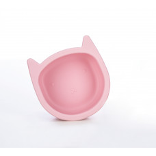 Силіконова миска дитяча FreeOn Kitty, рожева