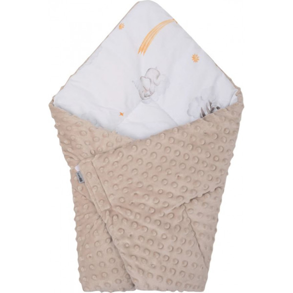 Конверт-ковдра для дитини 2 в 1 Bubaba by FreeON SLEEPY ANIMALS BEIGE 65х65 см