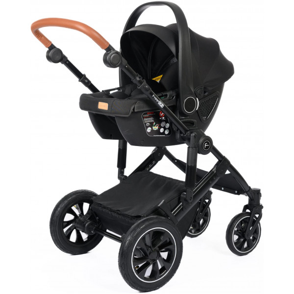 Коляска для дитини універсальна 3 в 1 FreeON Comfort (автокрісло R129), black