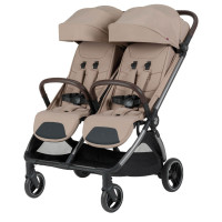 Прогулянкова коляска двомісна CARRELLO Link CRL-6533 Island Beige