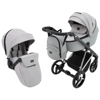 Коляска 2 в 1 Adamex Blanc Special Edidion PS-586 сірий