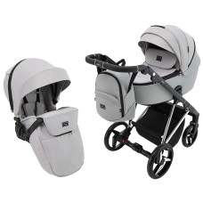 Коляска 2 в 1 Adamex Blanc Special Edidion PS-586 сірий