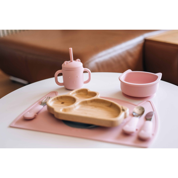 Силіконовий килимок для годування дитини FreeOn Kitty