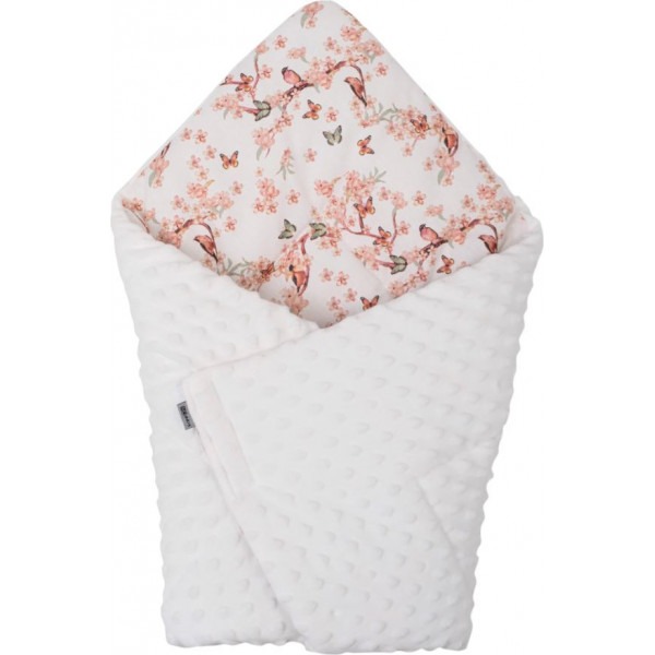 Конверт-ковдра для дитини 2 в 1 Bubaba by FreeON SPRING RHAPSODY WHITE 65х65 см