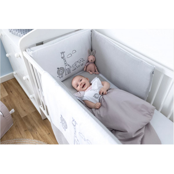 Спальний мішок дитячий Bubaba by FreeON SAFARI GREY 6-24 міс