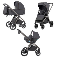 Коляска універсальна CARRELLO Omega CRL-6535/1 (3in1) Excellent Grey /1/